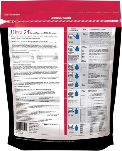 Milk Products Grade A Ultra 24 Milk Replacer, 4-Pound