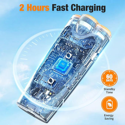 Dog Bark Deterrent Devices, 3X Ultrasonic Anti Barking Device for Dogs, 50 FT Range Stop Neighbors Dog Barks, Portable Dog Training Tool with Flashlight, Safe & Humane for Indoor Outdoor Use, Orange