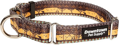 Downtown Pet Supply - Martingale Collar for Dogs - Big, Wide & Thick - Escape-Proof, Weatherproof, Durable & Comfortable - Sahara - Medium