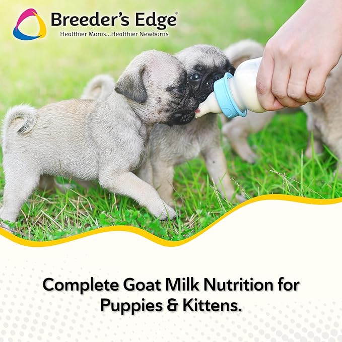 Breeder's Edge Foster Care GM - Goat Milk Based Powdered Milk Replacer - Puppies , Kittens , Cats & Dogs Formula - Easy Digestion - 1 lb