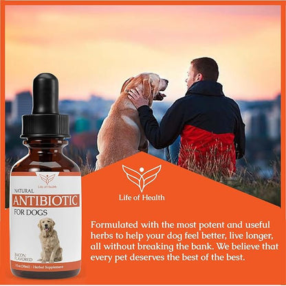 Natural Antibiotics for Dogs | Dog Antibiotics | Dog Ear Infection Treatment | Dog Itch Relief | Yeast Infection Treatment for Dogs | Dog Antibiotic | Pet Antibiotics | Antibiotic for Dogs | 1 oz