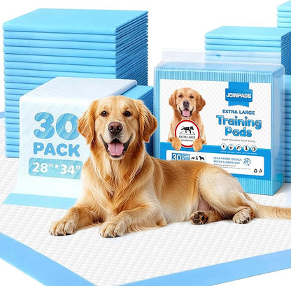 Dog Pee Pad, Puppy Potty Training Pet Pads Dog Pads Extra Large Disposable Super Absorbent & Leak-Free Pee Pads 28"x34"