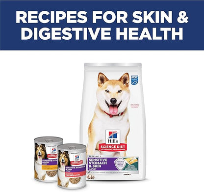 Hill's Science Diet Adult Sensitive Stomach & Skin Dry Dog Food, Pollock Meal, Barley, & Insect Meal, 3.5 lb. Bag