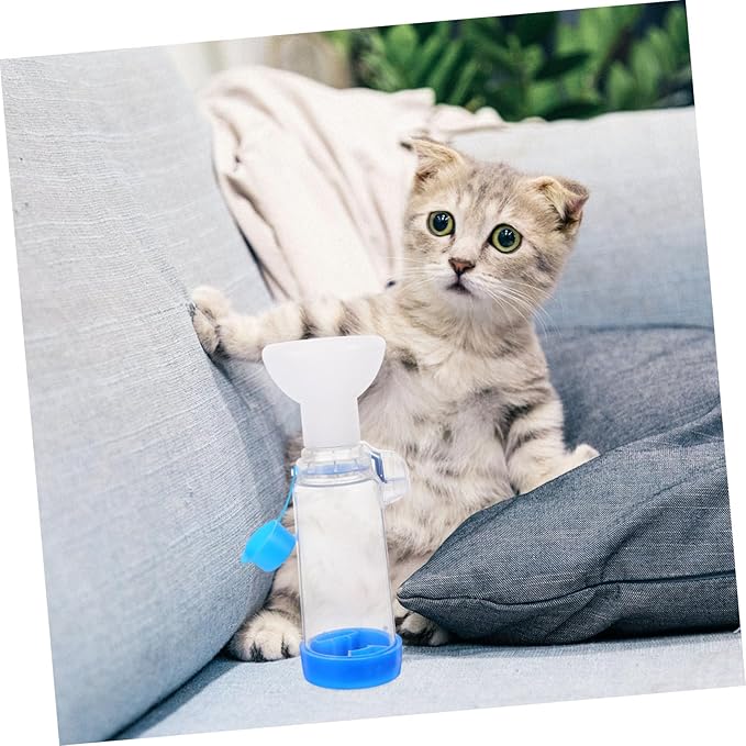 Toyvian Feline and Canine Face Mask for Cough Relief Breathing Indicator Chamber for Cats and and Veterinary Use