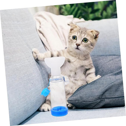 Toyvian Feline and Canine Face Mask for Cough Relief Breathing Indicator Chamber for Cats and and Veterinary Use