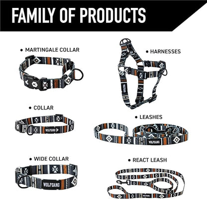 Wolfgang Heavy Duty Adjustable Dog Harness, Pull-Tested to Over 800 lbs for Walking & Training, NewMoon Print, Extra Large
