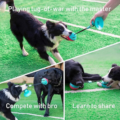 ALLRIER Dog Toys to Keep Them Busy for Boredom,Interactive Dog Toys Tug of War, Mentally Stimulating Toys for Dog, Puppy Teething Puzzle Treat Food Dispensing Ball Toy for Small Medium Dogs