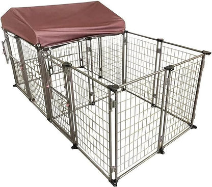 TWO by TWO Haven Expandable Kennel, Black, Medium