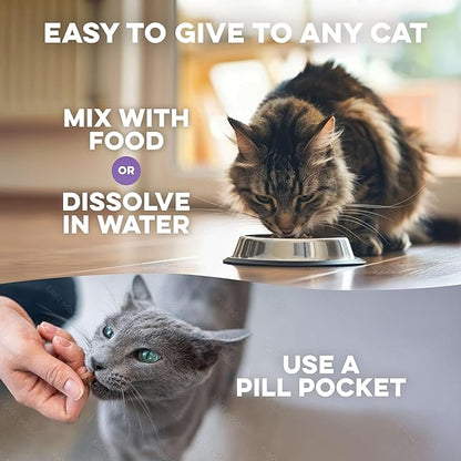Anti Aggression for Cats Calming Remedy, A Natural Diffuser and Cat Calming Aid for Stress, Spiteful Spraying, Scratching & Territorial Behavior, Non-Drowsy, 400 Odorless, Tasteless Pills