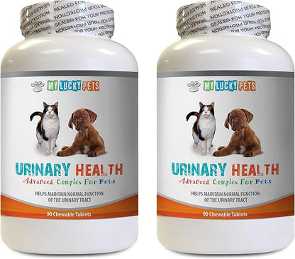Dog Urinary Tract Support - Pets Urinary Health Complex - for Dogs and Cats - Advanced Bladder Support - Dog Marshmallow Root - 2 Bottles (180 Treats)
