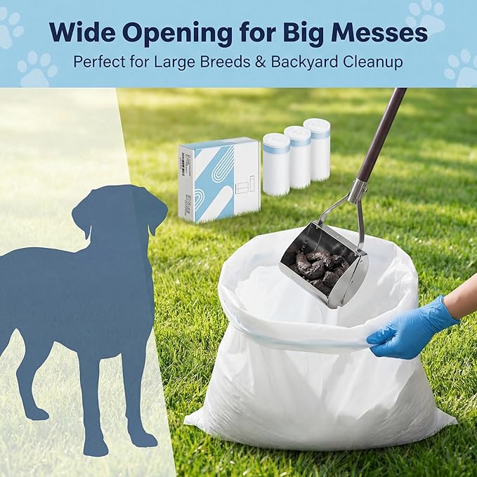 Greesum Extra-Thick Convenient Poop Bags for Dog Walking