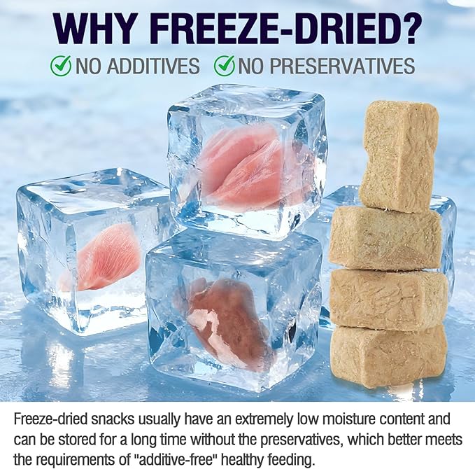 Snacko Freeze Dried Chicken Liver Cat Dog Treats Chicken Flavor Grain Free Healthy Bites Low Fat Puppy Kitten Training Reward