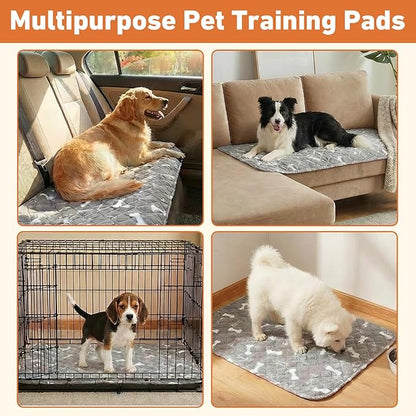 Puppy Pads with Pheromones,Forever Pad,Washable Pee Pads for Dogs,Reusable Pee Pads for Dogs,Waterproof and Leak-Proof,Non-Slip Base Training Pads Suitable for Home and Dog Crates(Brown Puppies,XL)