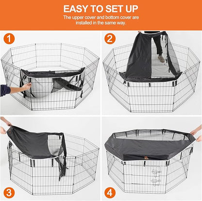 PJYuCien Bottom Pad - Fits 8 Panels 24 Inch Width Plastic/Metal Pet Pen Octagonal Dog Playpen(Note: Only Pen Bottom Pad, No Playpen)