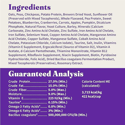 Halo Holistic Plant-Based Recipe With Superfoods, Complete Digestive Health, Vegan Dry Dog Food Bag, Adult Formula, 10-lb Bag