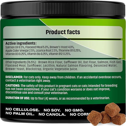 Flea and Tick Prevention Chewable Pills for Dogs and Cats - Revolution Oral Flea Treatment for Pets - Pest Control & Natural Defense - Chewables Small Tablets Made in USA (Salmon (for Cats))