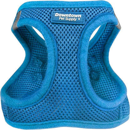 Downtown Pet Supply Step in Dog Harness No Pull, X-Large, Cobalt - Adjustable Harness with Padded Mesh Fabric and Reflective Trim - Buckle Strap Harness for Dogs