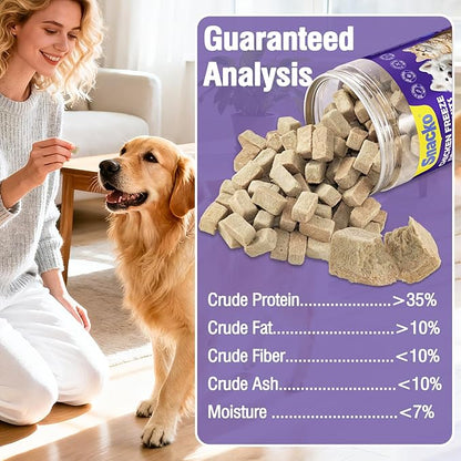 Snacko Freeze Dried Chicken Liver Cat Dog Treats Chicken Flavor Grain Free Healthy Bites Low Fat Puppy Kitten Training Reward