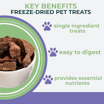 Momentum Carnivore Nutrition Freeze-Dried Turkey Liver Dog Treats & Cat Treats – Single-Ingredient, High-Protein, Grain-Free, Naturally Flavorful & Lean – Made in USA – 3.5 oz Bag