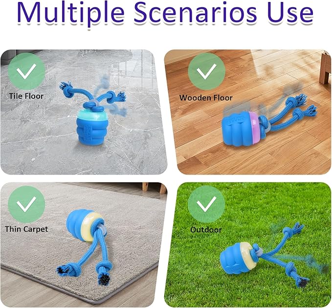 Giociv Interactive Dog Toys with Motion Activated, Squeaky Dog Toy for Daily Training, Keep Dogs Busy