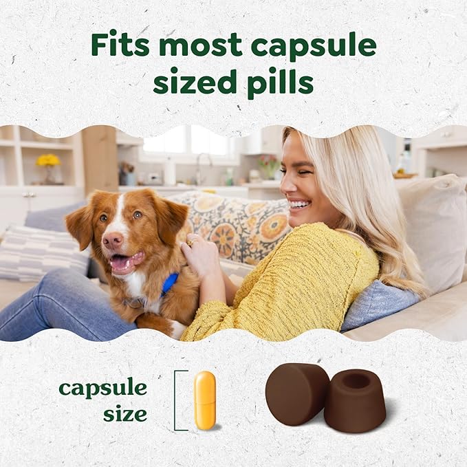 Greenies Pill Pockets for Dogs Large Size, Dog Treat Pouch for Capsule Medication, Hickory Smoke Flavor, (6) 7.9 oz. Pouches