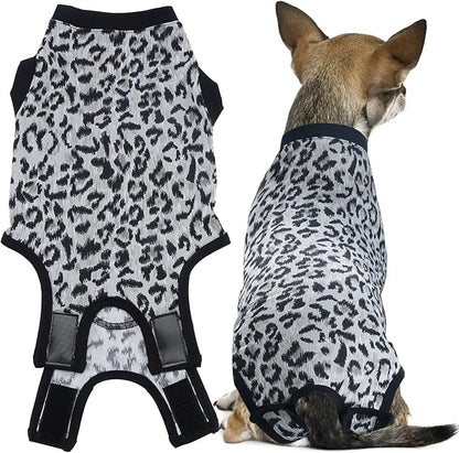 Dog Surgical Recovery Suit, After Spay Abdominal Wounds Post Surgical Suit for Dogs Female Male Dog Onesies, Anti Licking Breathable Dog Shirt for Small Large Dogs, Dog Surgery Collar Alternatives