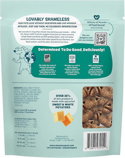 Shameless Pets Soft & Chewy Dog Treats, Lucky Ducky Meaty Tenders, 1.5lb – Real Duck is 1st Ingredient – Grain Free, No Corn or Soy – Digestive Support – for Small, Medium & Large Dogs