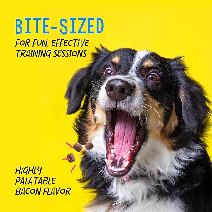 Crazy Dog Mini Train-Me! Training Treats 10 oz. Bag, Bacon Flavor, with 500 Treats per Bag, Recommended by Dog Trainers