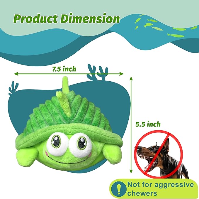 GUKCO Interactive Moving Dog Toys – Plush Chew Toy with Bouncing Ball, Music & Recording | Rechargeable Self-Play Toys for Small, Medium & Large Dogs to Keep Them Engaged (Turtle)