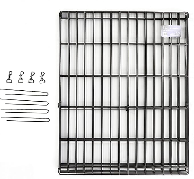 MidWest Homes for Pets Folding Metal Dog Exercise Pen, Indoor/Outdoor Playpen with Secure Door, Provides 16 Sq Feet of Play Space, 36-Inches Tall, Black E-Coated
