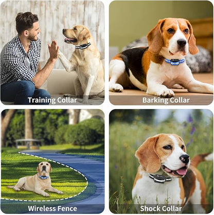 PaiPaitek Shock Collar Replacement Strap 2-Pack - Compatible with Jugbow, Garmin, Patpet | 3/4 Inch Adjustable TPU Collar for Dogs | Waterproof & Reflective Design for Training, Walking