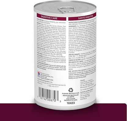 Hill's Prescription Diet i/d Low Fat Digestive Care Wet Dog Food, Rice, Vegetable, & Chicken Stew, 12.5 oz. Cans, 12-Pack