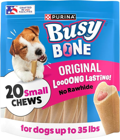 Purina Busy Made in USA Facilities Small Breed Dog Bones, Mini - 20 ct. Pouch
