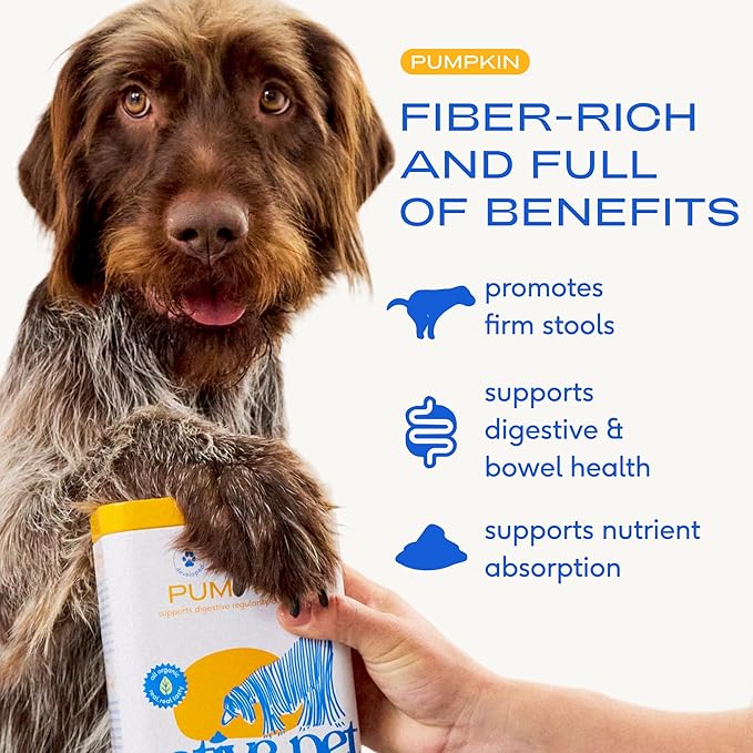 Native Pet Goat Milk Powder for Dogs (120 Scoops) & Pumpkin Powder for Dogs (60 Scoops) - Organic Goat Milk Food Topper for a Healthy Digestive System & Organic Pumpkin Fiber