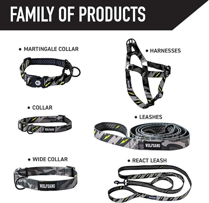 Wolfgang Heavy Duty Dog Leash, Pull-Tested for Walking & Training, DarkSkies Print, Small