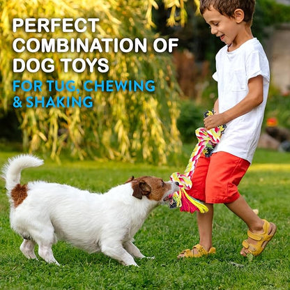 Pacific Pups Products Dog Rope Toys for Medium Dogs 11 Pack (2 Pack)