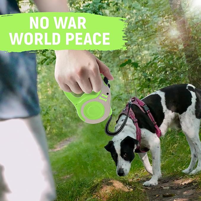 Retractable Dog Leash Automatic Telescopic Tractor Dog Tape, Pet Tape 10/16 FT Durable and Convenient, with Folding Bowl, Dispenser, Rubbish Bags, Suitable for Small and Medium Dogs