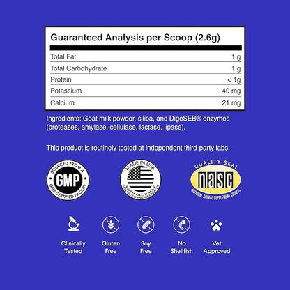 Goat Milk Powder Plus Plaque Defense Powder - for Dog’s Digestion, Skin Health & Oral Health – Goat Milk 90 Scoops – Plaque Defense 60 Scoops