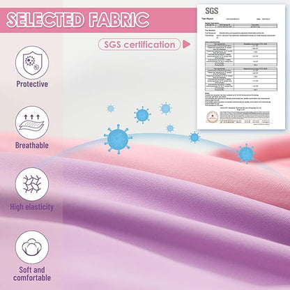 cyeollo 2pack Surgery Recovery Suit for Dogs Cats with Pee Hole for Female Male, Pet Bodysuit After Surgery for Spay, Neuter, Medium Large Dogs Surgical Recovery Onesie Shirt, Pink & Purple, XL