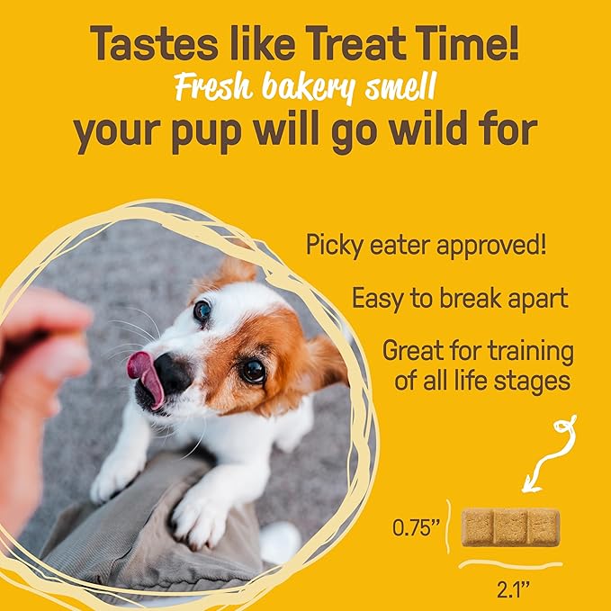 CookiePal Dog Treats, Crunchy Peanut Butter Puppy Training Treats, Human Grade USDA Organic, Natural Dog Biscuits, 10oz (Pk of 3)