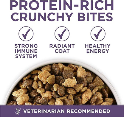 Purina ONE High Protein Dry Senior Dog Food Plus Vibrant Maturity Adult 7 Plus Formula - (Pack of 4) 4 lb. Bags