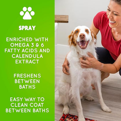 FURminator deShedding Kit, deShedding Shampoo, deShedding Conditioner, deShedding Waterless Spray, For Dogs, 40.5 oz (Set of 3)