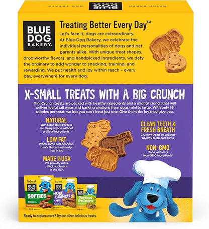 Blue Dog Bakery Natural Dog Treats, More Crunch Large, Assorted Flavors, 18oz Box, 6 Boxes