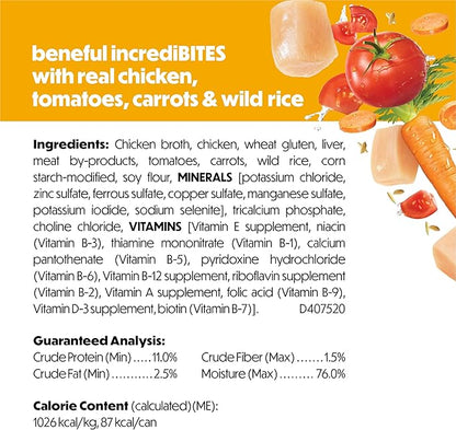 Purina Beneful Small Breed Wet Dog Food in Gravy, IncrediBites With Real Chicken - (Pack of 12) 3 oz. Cans