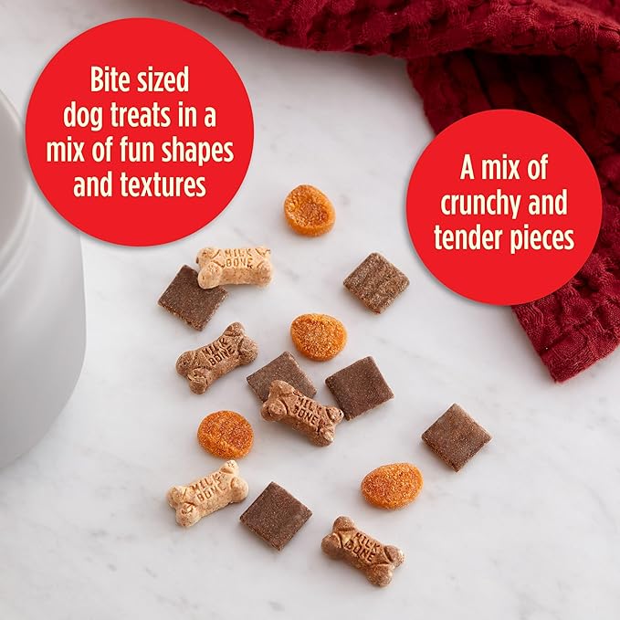 Milk-Bone Trail Mix Dog Treats, Real Beef & Sweet Potato Flavor, 9 Ounces (Pack of 6)