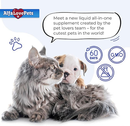 Kennel Cough Treatment for Dogs & Cats – Dog Cough Suppressant Helps with Allergies, Runny Nose, Sneezing – for All Breeds & Sizes – Mullein Leaf and Calendula – 2 Oz