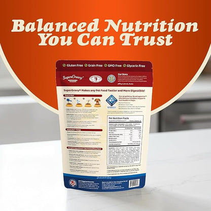 CLEAR CONSCIENCE PET® Barkinara™ SuperGravy® Natural Dog Food Gravy Topper, Hydration Broth Mix, Gluten and Grain Free Kibble Seasoning Powder Topper for Picky Eaters (2.1 oz. (14 Scoop))