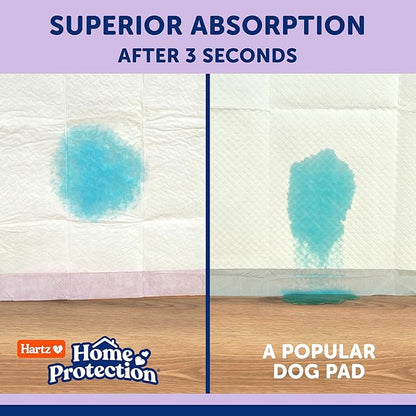 Hartz Home Protection Super Absorbent Odor Eliminating Lavender Scented No Leak Dog Pads, 3XL 14 Count