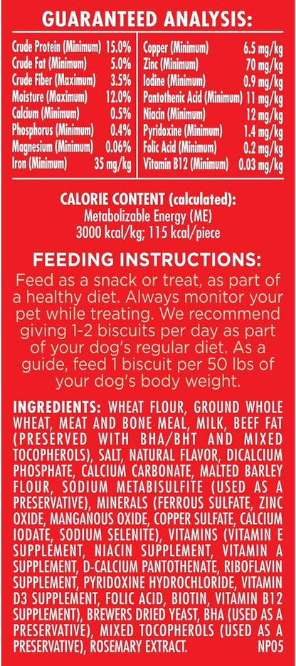 Milk-Bone Original Dog Treats for Large Dogs, 24 Ounce, Crunchy Biscuit Helps Clean Teeth (Pack of 2)