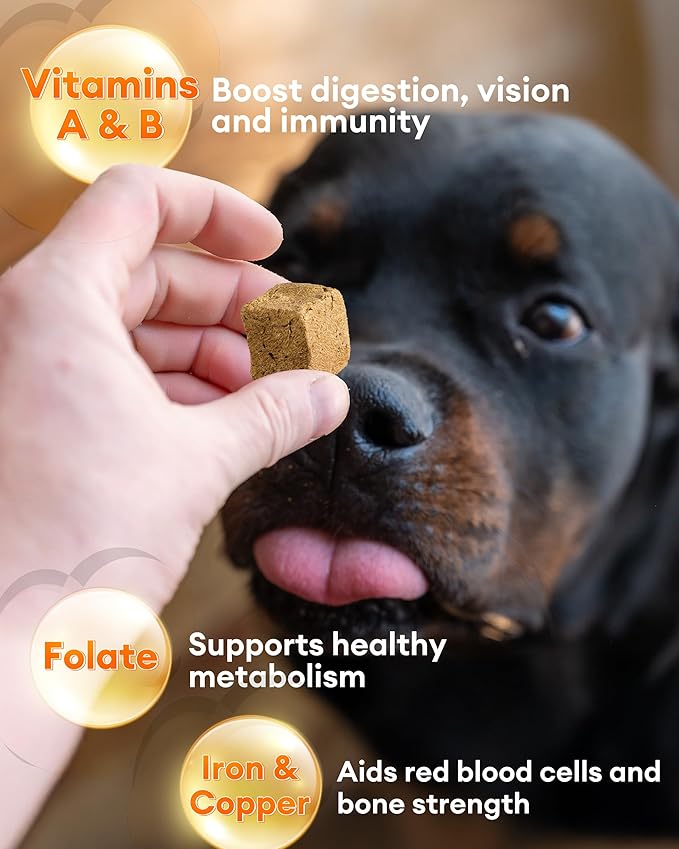 3-in-1 Freeze-Dried Mixed Liver Treats for Dogs & Cats, 17.63 oz, Beef Liver, Chicken Liver & Chicken, Single-Ingredient Proteins, Meal Topper, Resealable Bag